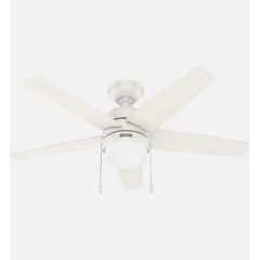 Bardot 44" 5-Blade LED Ceiling Fan, Wh