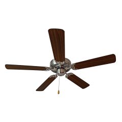 52" Ceiling Fan SN Finish/Walnut Blades