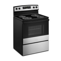 Amana, 30 In, Ele Range, Coil, SS