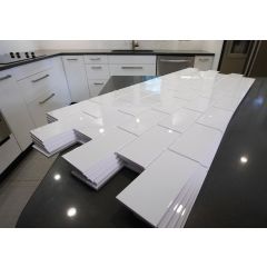 Backsplash Kit Subway Wh/Gloss 3X6