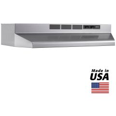 Broan, 30 In, Rangehood, Ductless, SS