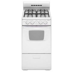 Amana, 20 In, Gas Range, Ele Ign, Wh