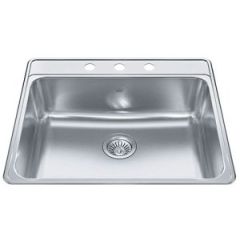 Top Mount SGL Sink SS 25x22x8 3H