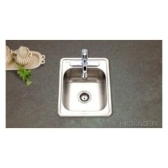 Houzer, 17x22 3H Single Bowl Bar Sink,SS