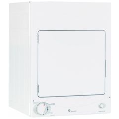 GE, 3.6 Cu Ft, Ele Dryer, Compact, 120V, Wh