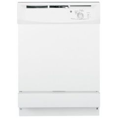 GE, 24 In, Dishwasher, Wh