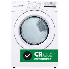 LG, 7.4 Cu Ft, Gas Dryer, Wh