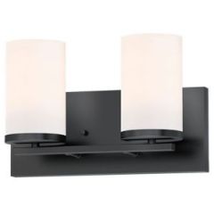 Lateral 2-Light Vanity Black