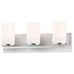 Lateral 3-Light Vanity, Satin Nickel