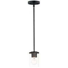 Corona 1-Light Mini Pendant, Black