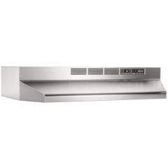 Broan, 30 In, Rangehood, Ductless, SS