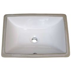 Porcelain Undermount Sink 16x11, White