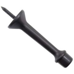 3" Heavy Duty Solid Door Stop, Matte Bl