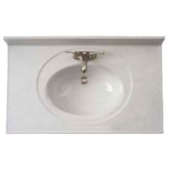 Virginia, Bright White, Cultured Marble