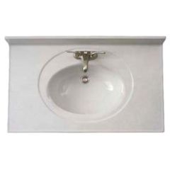 Virginia, Bright White, Cultured Marble