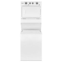 Whirlpool, 27 In, Stack Washer/Dryer, Gas, Wh