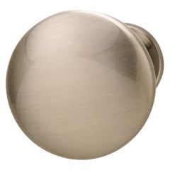 Mushroom Knob, 30mmx28mm, Brushed Nickel