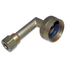 D/W, Elbow Hose Fitting, 3/4 In x 3/8 In