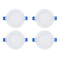 4" Slim Recessed Light White, 4 Pack