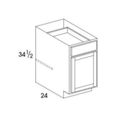 Liberty Honey Base Cabinet 12"W 34-1/2"H 24"D