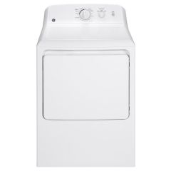 GE, 6.0 Cu Ft, 27 In, Gas Dryer, Full Size, Wh