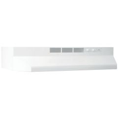 Broan, 24 In, Rangehood, Ductless, Wh