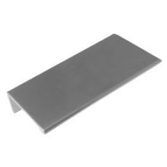 Edge pull, 4" long, Satin Nickel