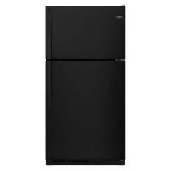 Whirlpool, 20.5 Cu Ft, Refrigerator, Top Mount, Glass Shelf, Bl