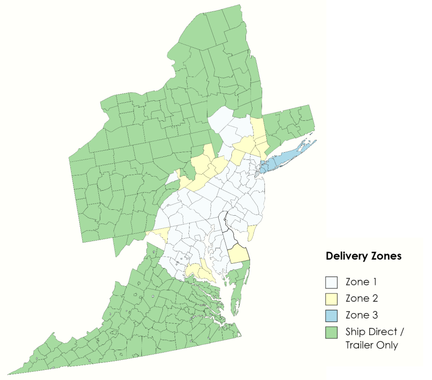 Delivery Zones